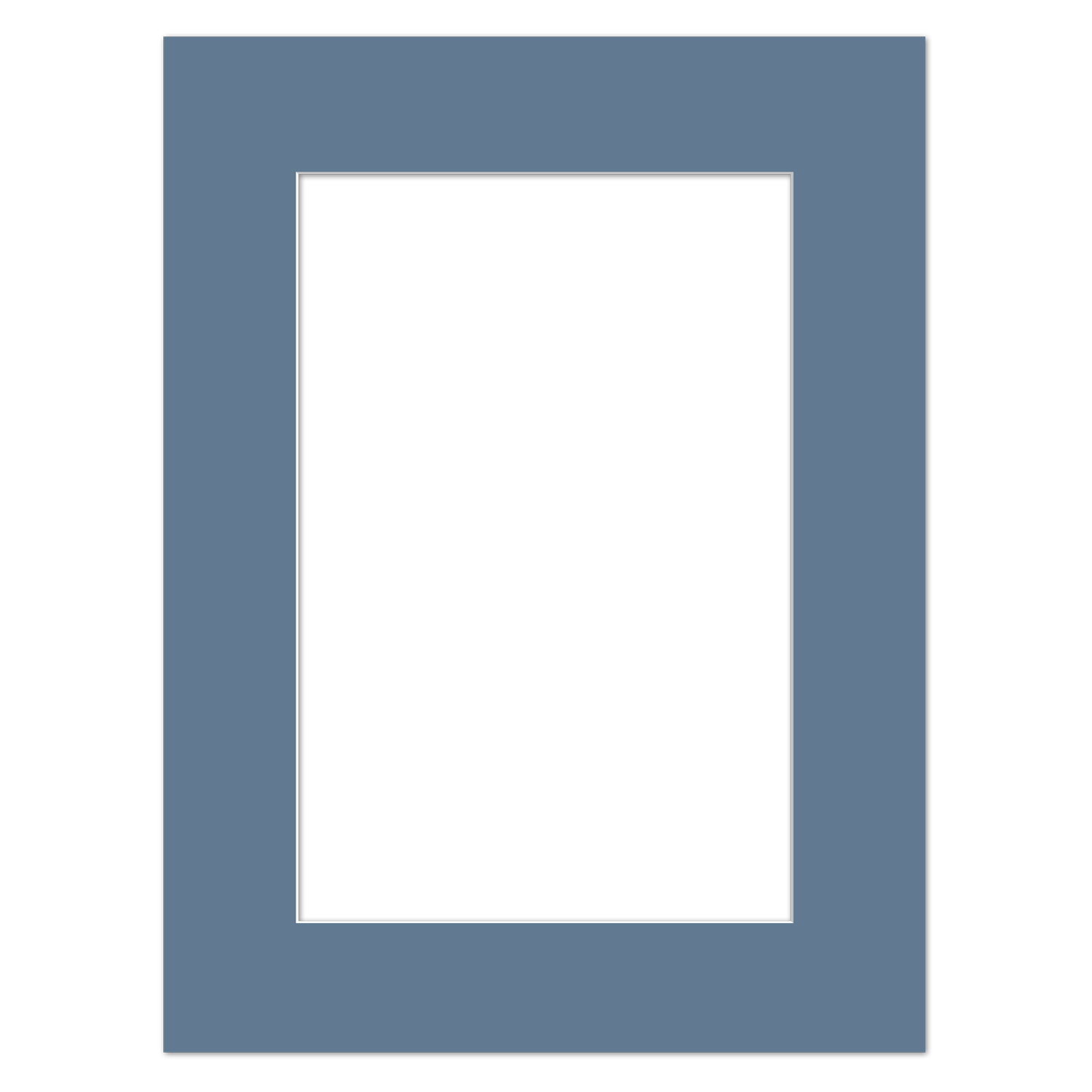 Passepartout Aeroblau 20 x 28 cm nach Maß für Bilderrahmen