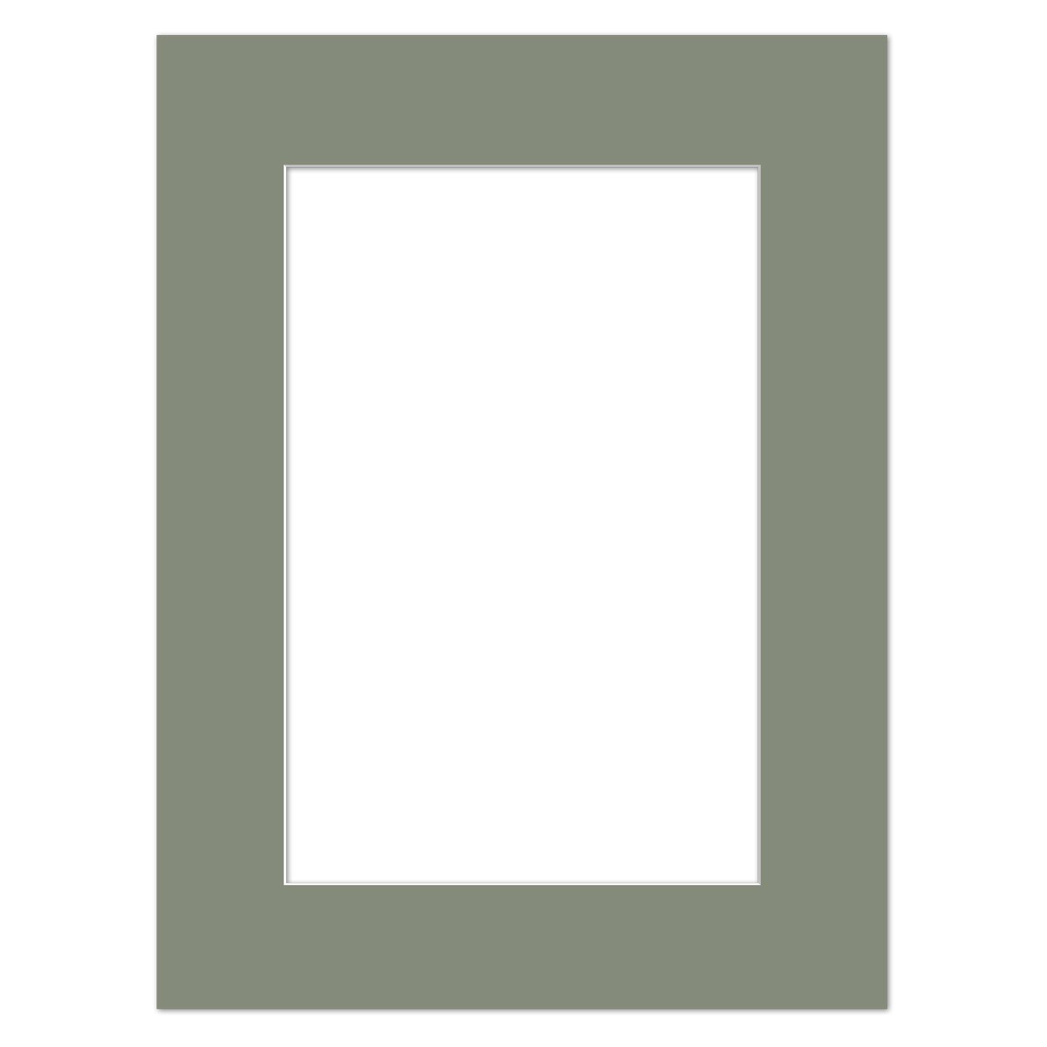 Passe-partout Vert Toundra 10 x 10 cm sur mesure en plusieurs couleurs