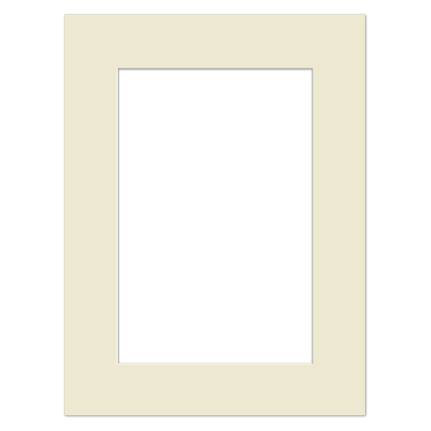 Passe-partout Ivoire Lisse 9 x 13 cm sur mesure en plusieurs couleurs