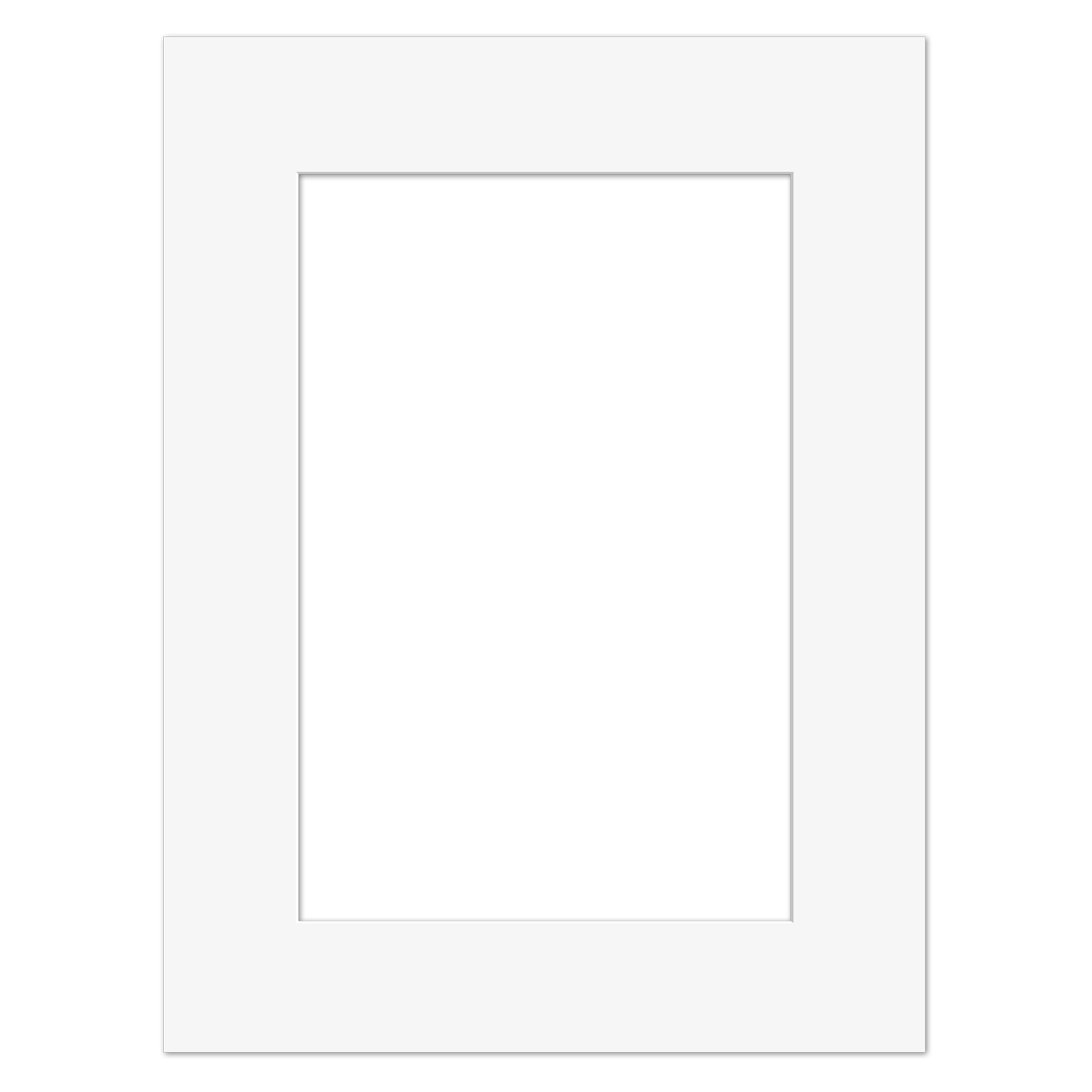 Passepartout Weiß Naturale 10 x 20 cm nach Maß für Bilderrahmen