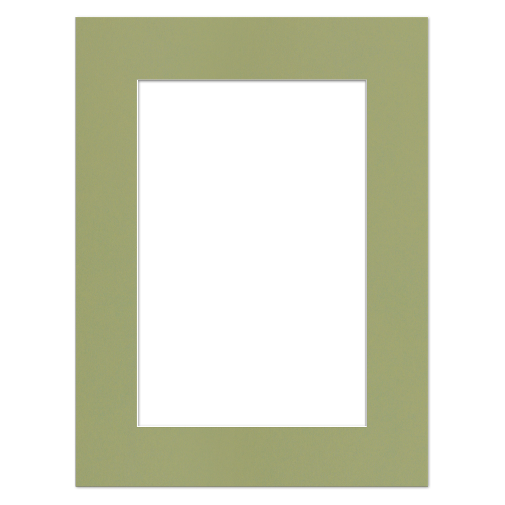 Passe-partout Vert Olive 50 x 50 cm sur mesure en plusieurs couleurs