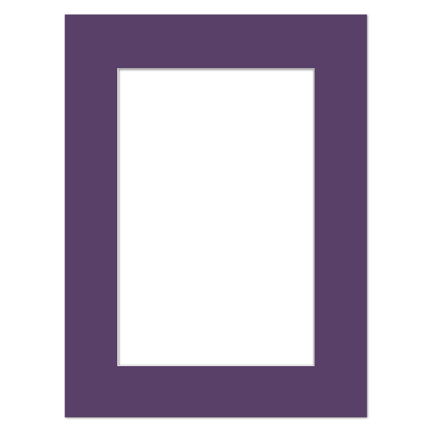 Passepartout Dunkelviolett 10 x 30 cm nach Maß für Bilderrahmen