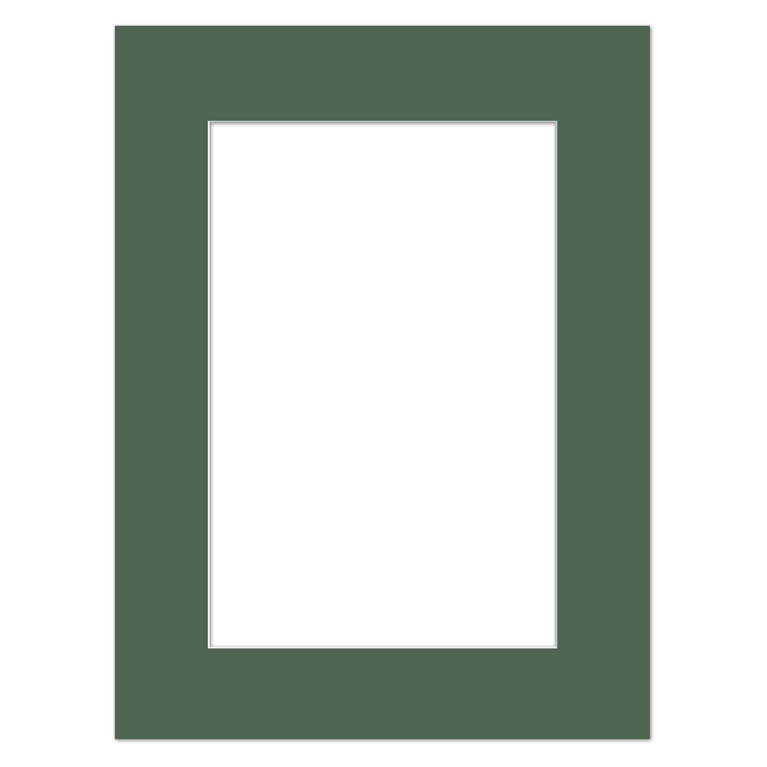 Passepartout Moosgrün 50 x 100 cm nach Maß für Bilderrahmen