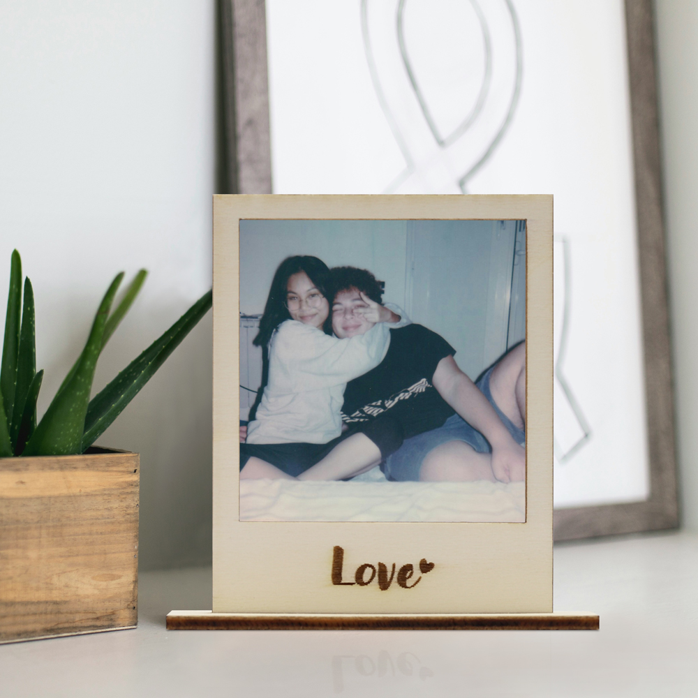 Rahmen für Polaroid Motiv "Love"