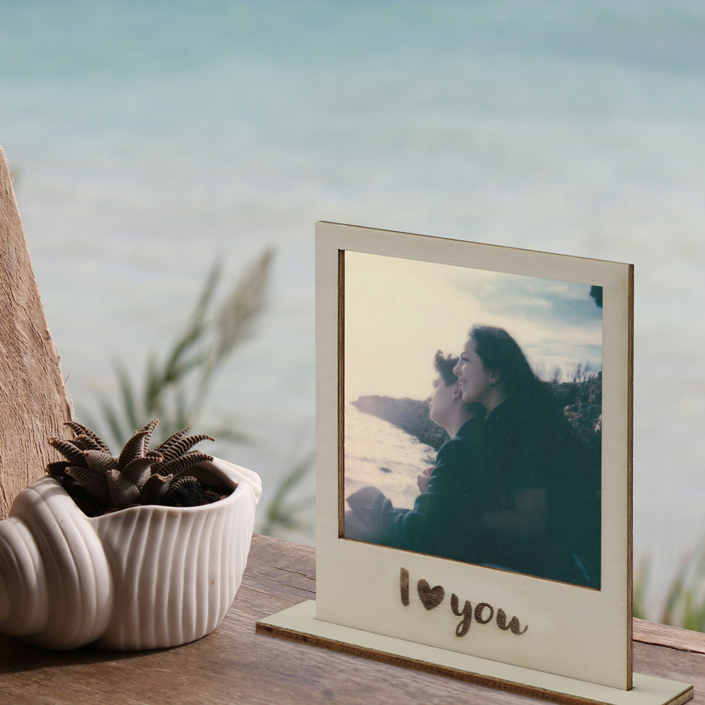  Polaroid Rahmen "I love you" zum Aufstellen