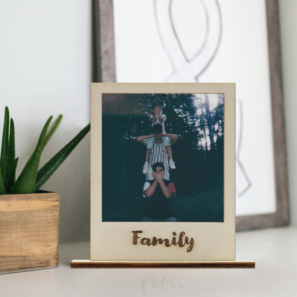 Rahmen für Polaroid Motiv "Family"