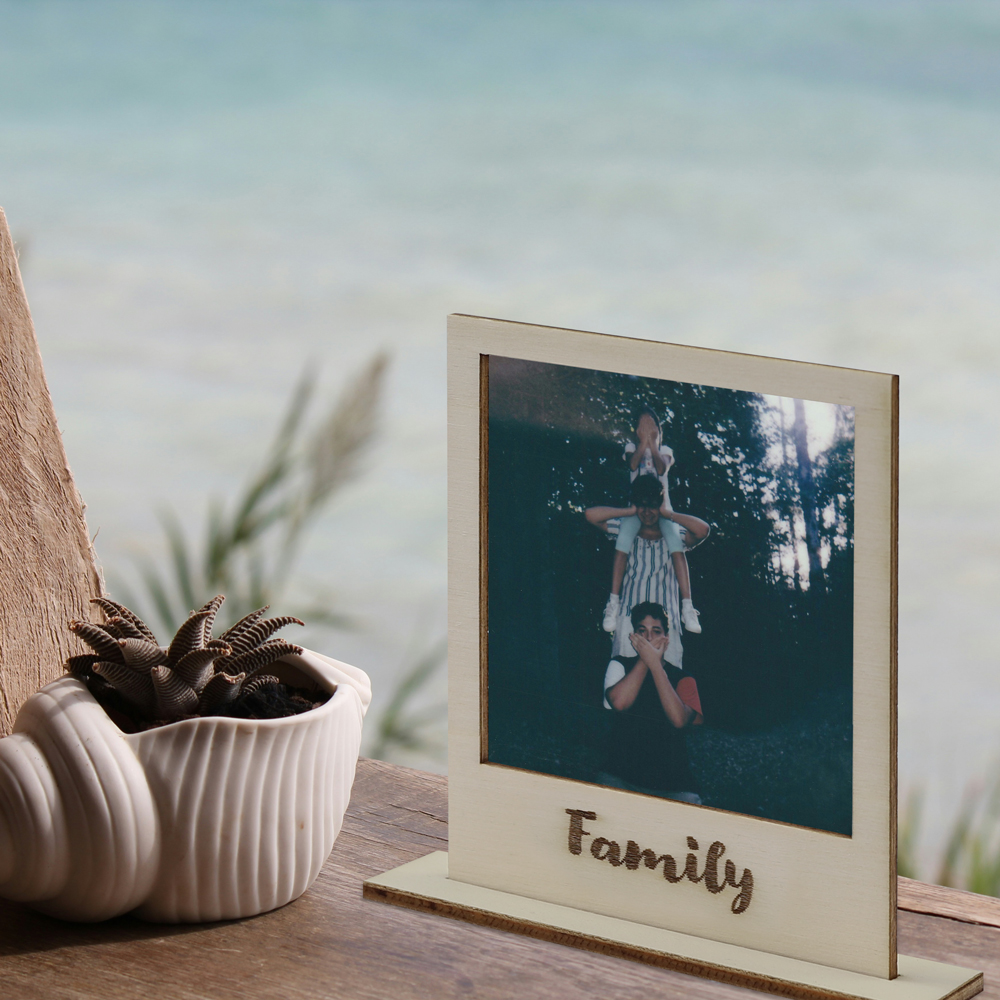  Polaroid Rahmen "Family" zum Aufstellen