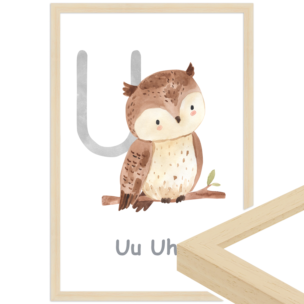 gerahmtes Poster | U - Uhu