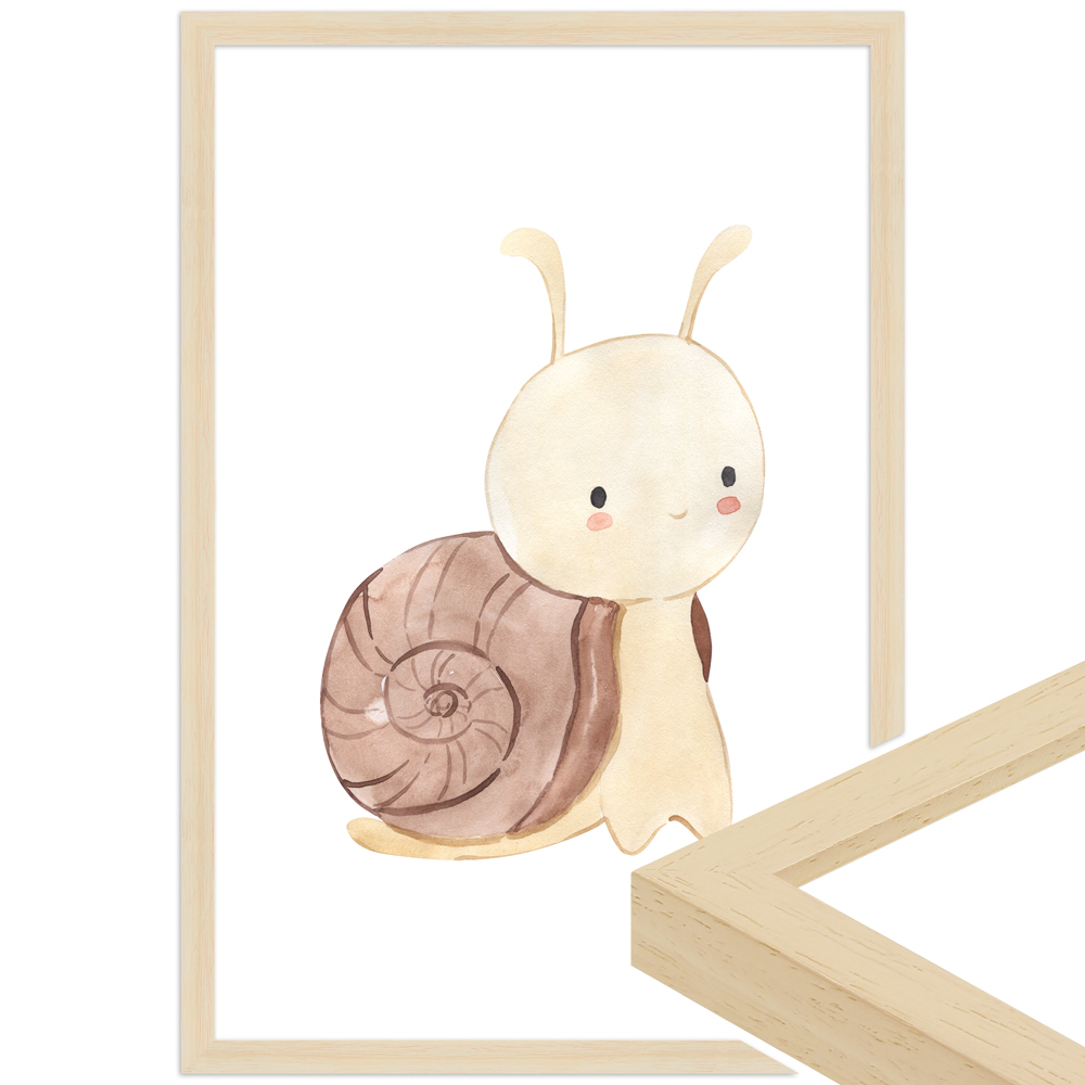 gerahmtes Poster | Schnecke