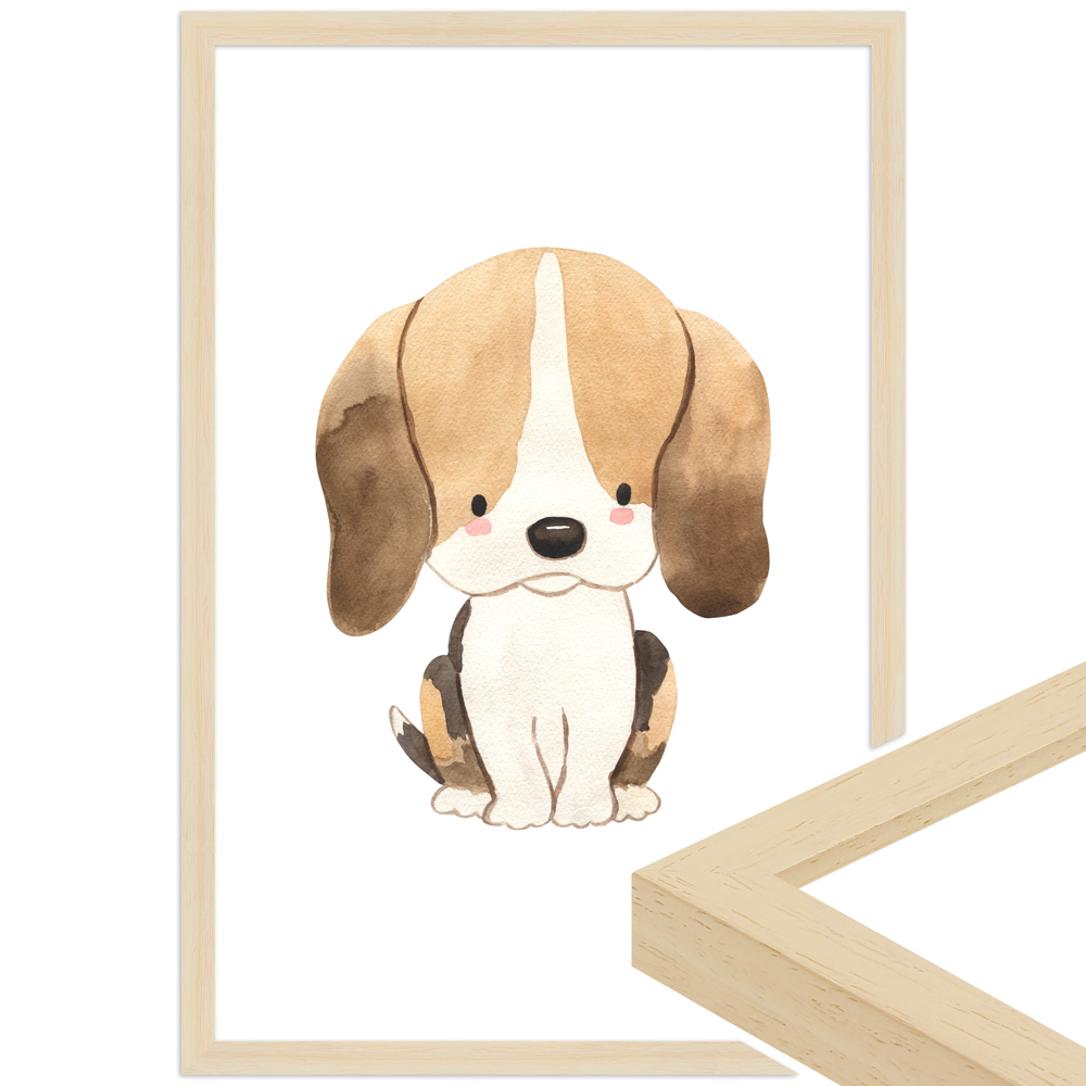 gerahmtes Poster | Hund