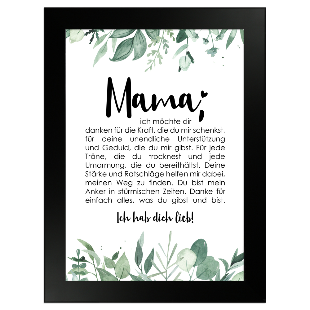 gerahmtes Poster | Mama - No 1