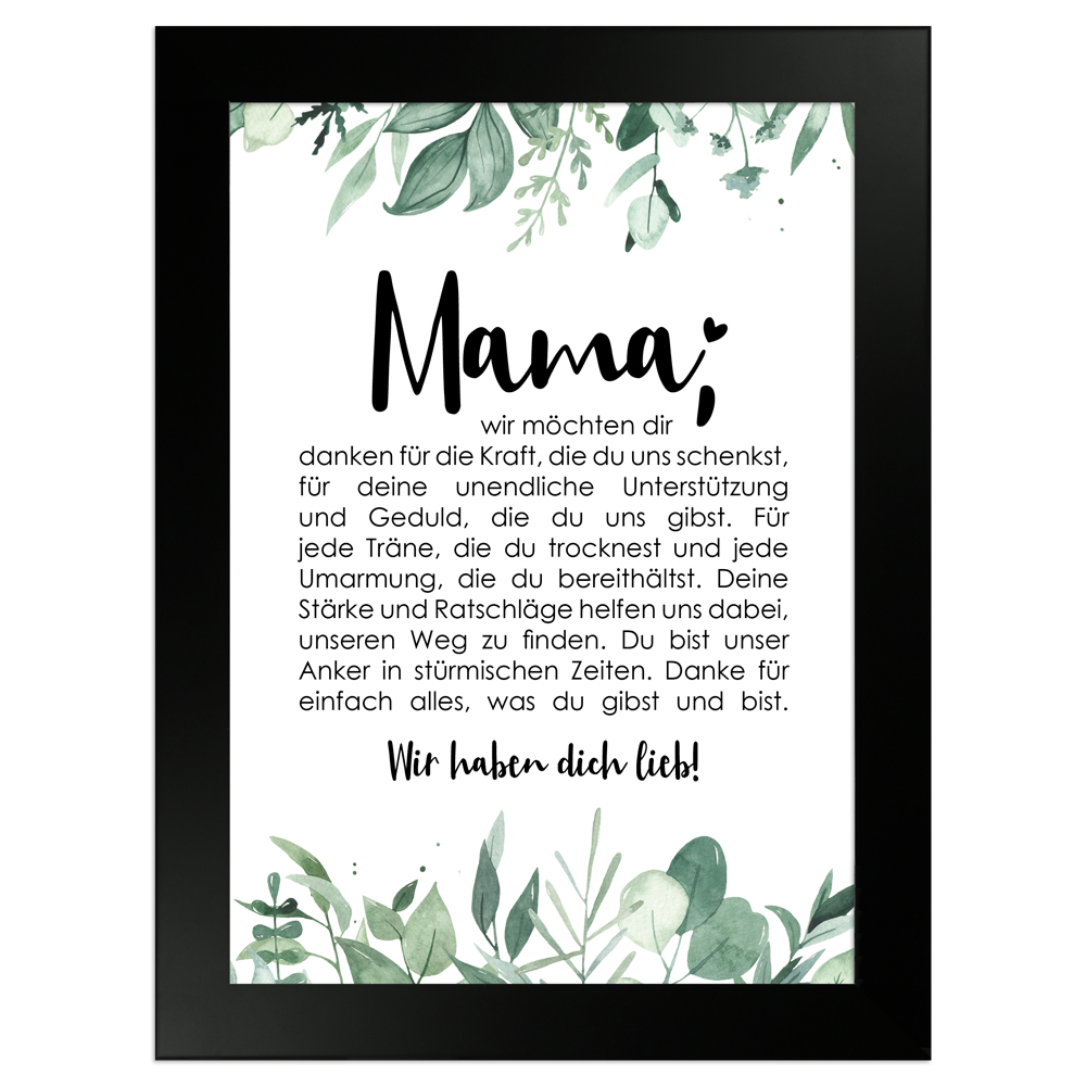 gerahmtes Poster | Mama - No 1