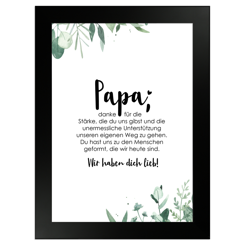 gerahmtes Poster | Papa - No 2
