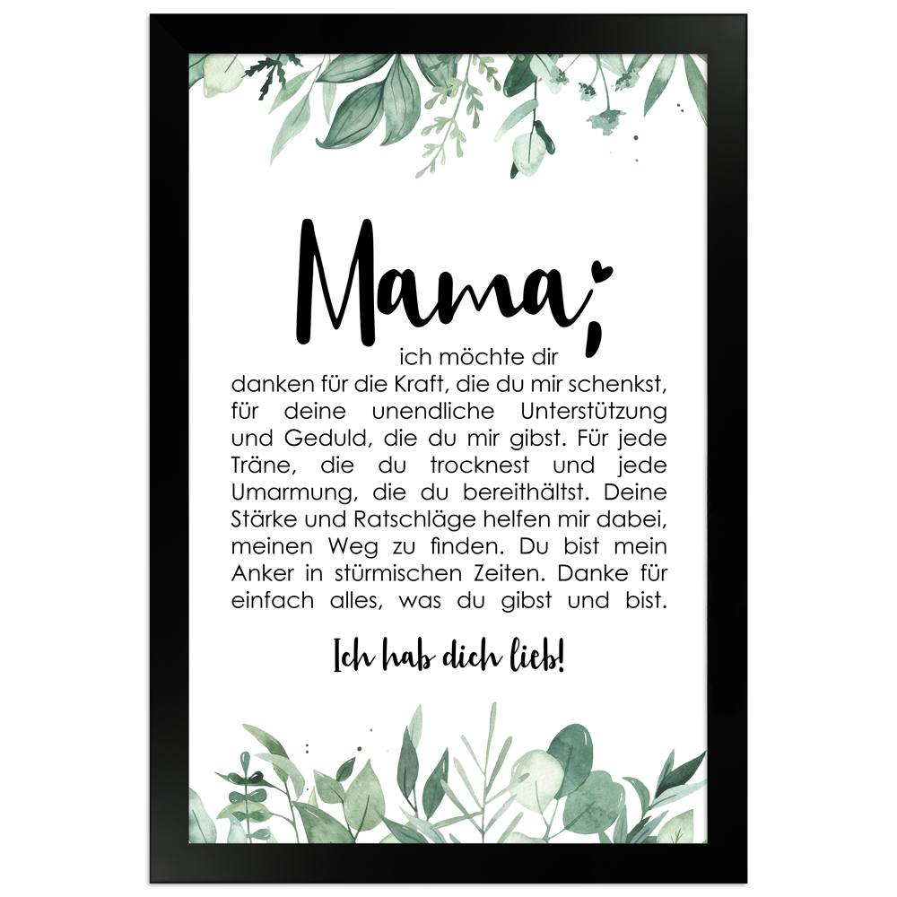 gerahmtes Poster | Mama - No 1