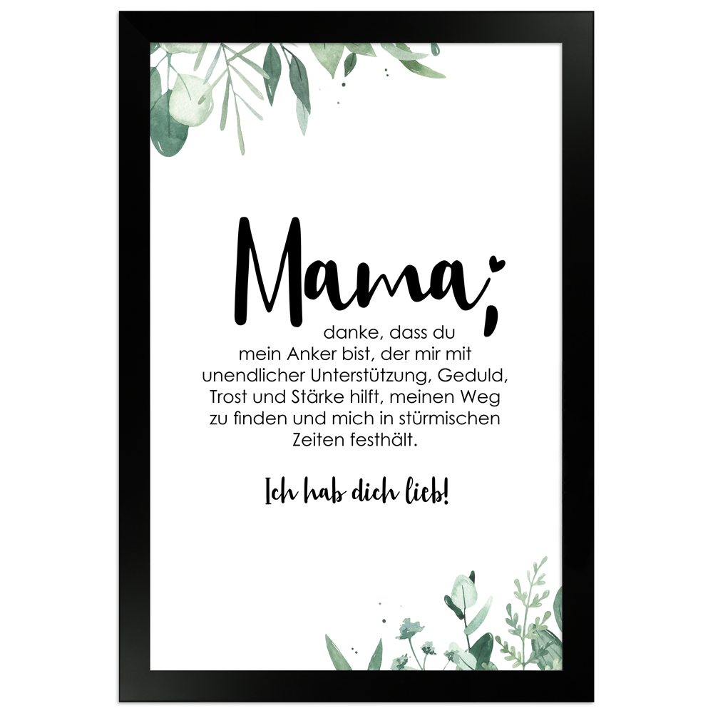 gerahmtes Poster | Mama - No 2