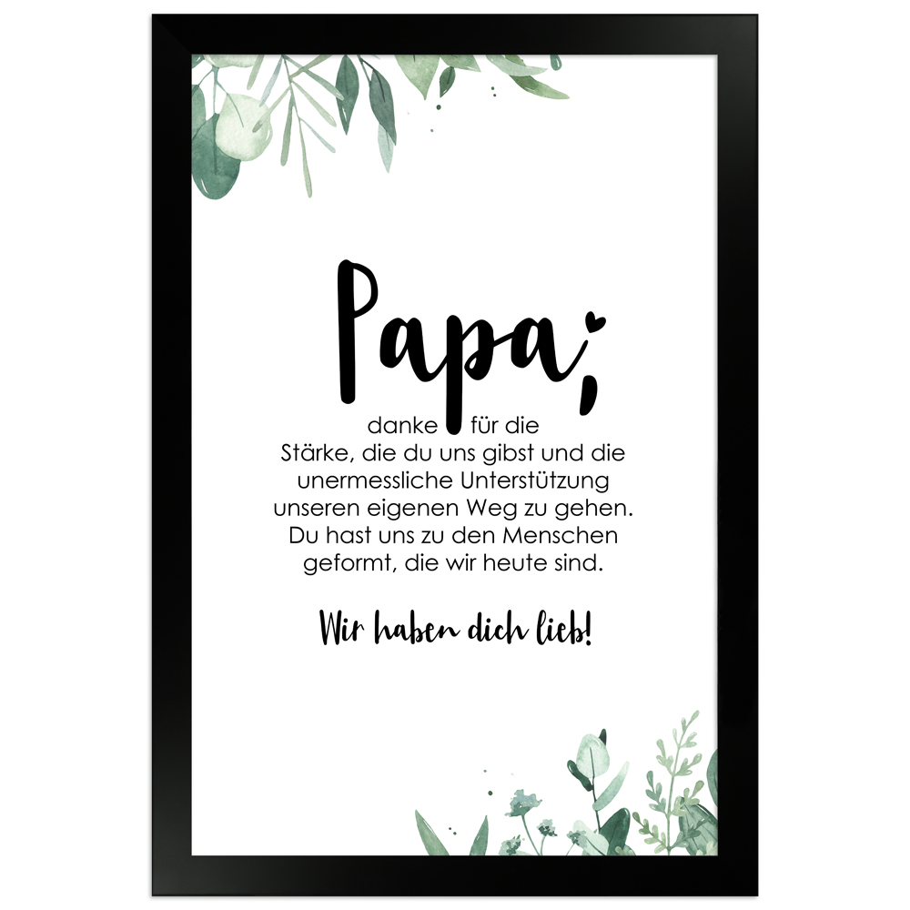 gerahmtes Poster | Papa - No 2