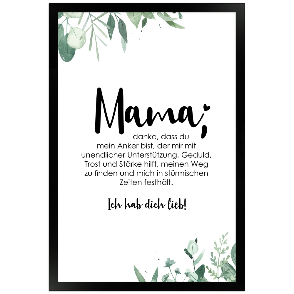 gerahmtes Poster | Mama - No 2