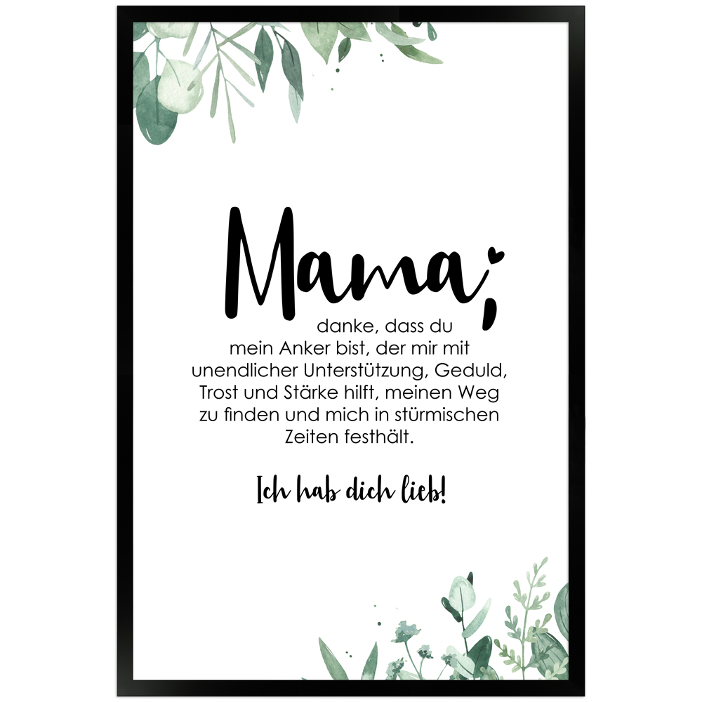 gerahmtes Poster | Mama - No 2