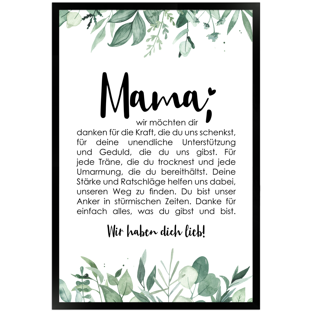gerahmtes Poster | Mama - No 1