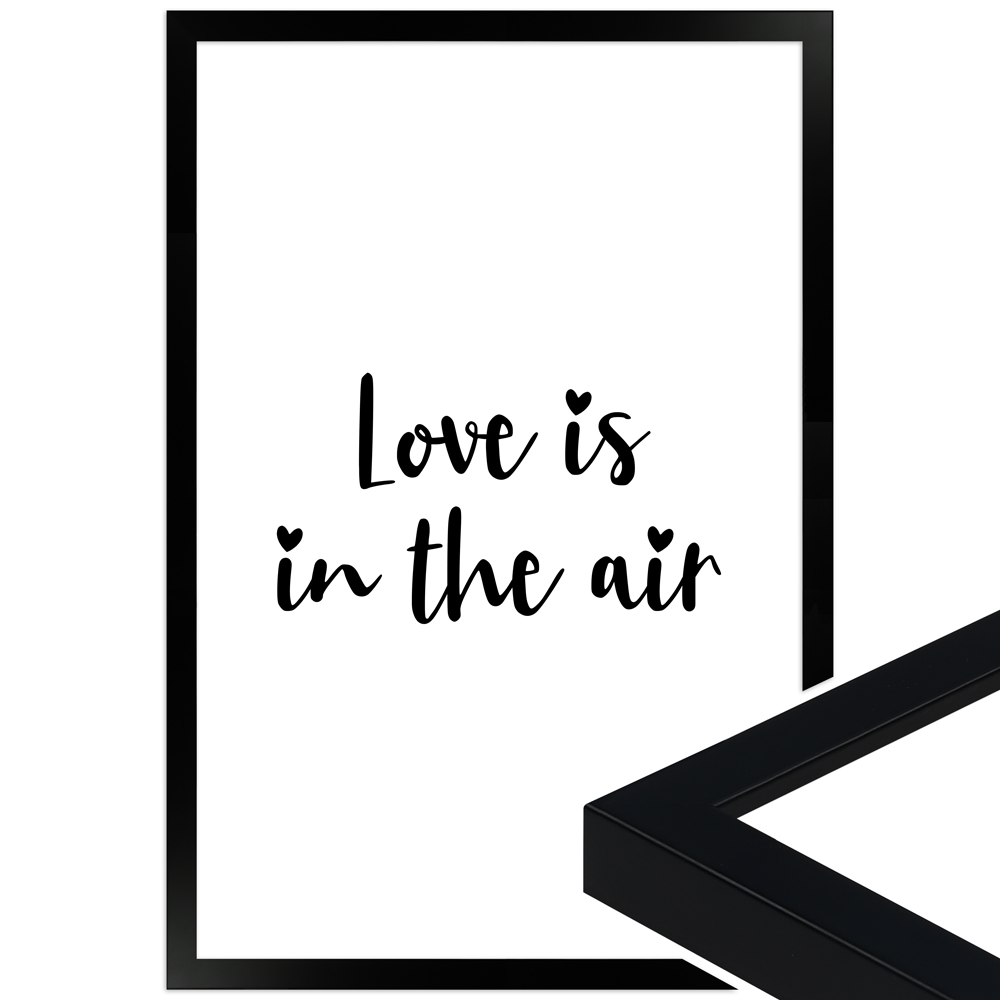 gerahmtes Poster | Love is in the air