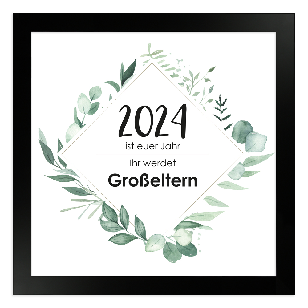 gerahmtes Poster | Das ist euer Jahr - Ihr werdet Großeltern