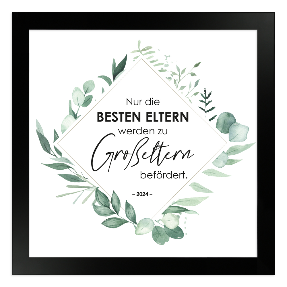 gerahmtes Poster | Nur die besten Eltern werden befördert