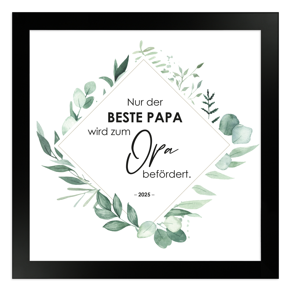 gerahmtes Poster | Nur der beste Papa wird befördert