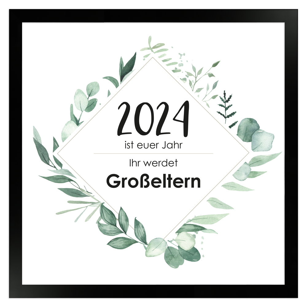 gerahmtes Poster | Das ist euer Jahr - Ihr werdet Großeltern
