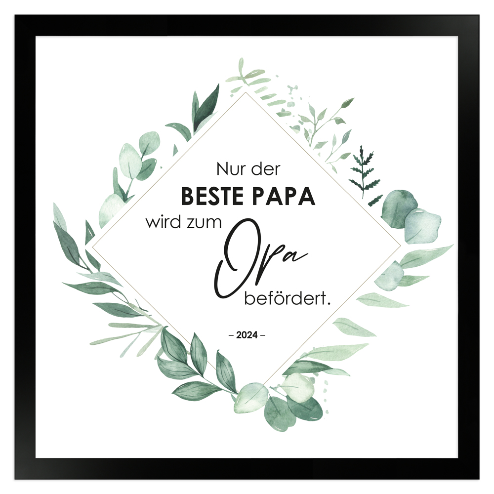 gerahmtes Poster | Nur der beste Papa wird befördert