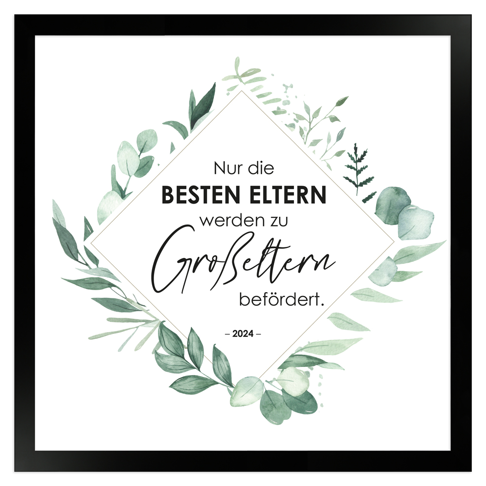 gerahmtes Poster | Nur die besten Eltern werden befördert