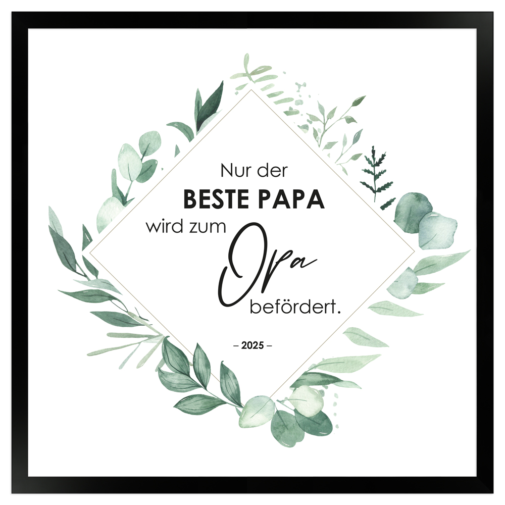 gerahmtes Poster | Nur der beste Papa wird befördert