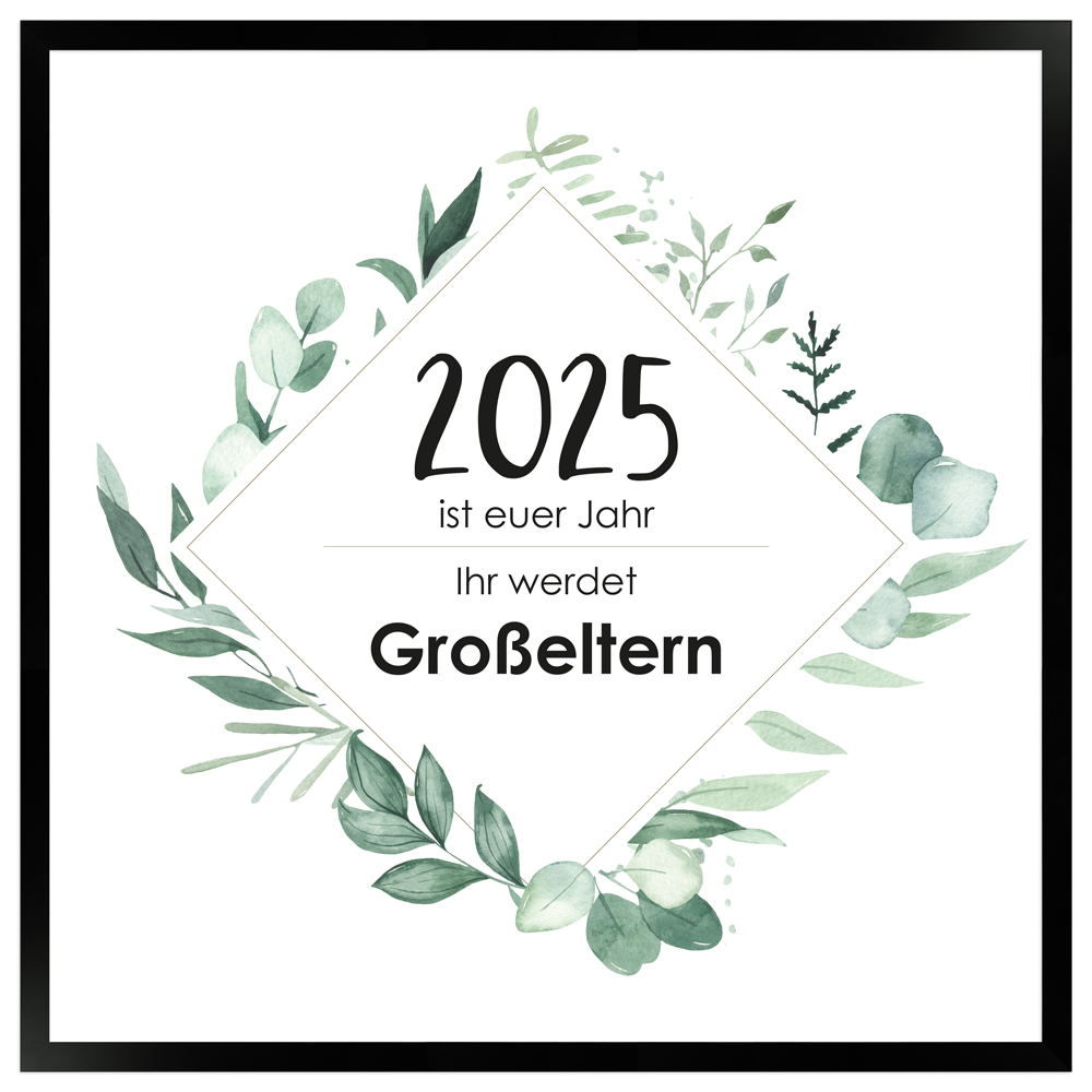 gerahmtes Poster | Das ist euer Jahr - Ihr werdet Großeltern