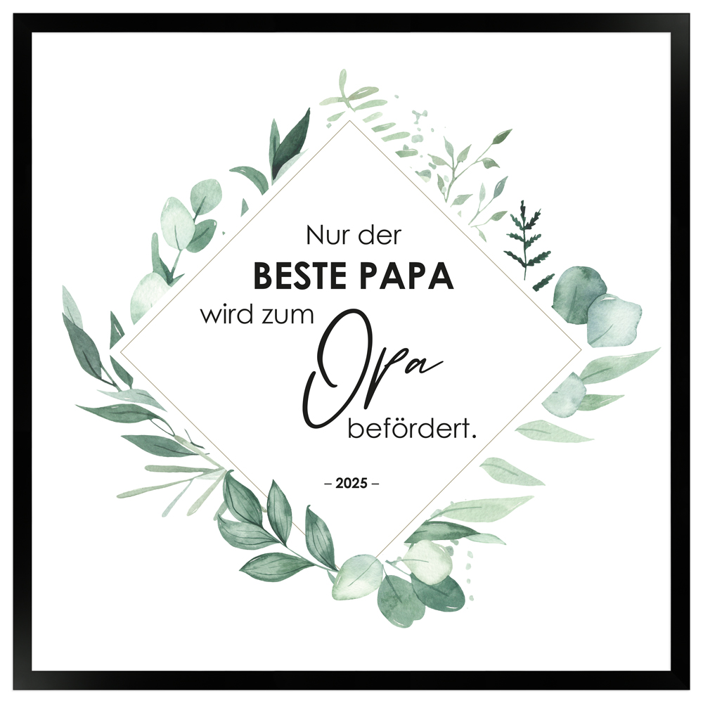 gerahmtes Poster | Nur der beste Papa wird befördert