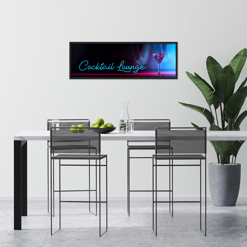 "Cocktail Lounge" Poster in moderner Küche