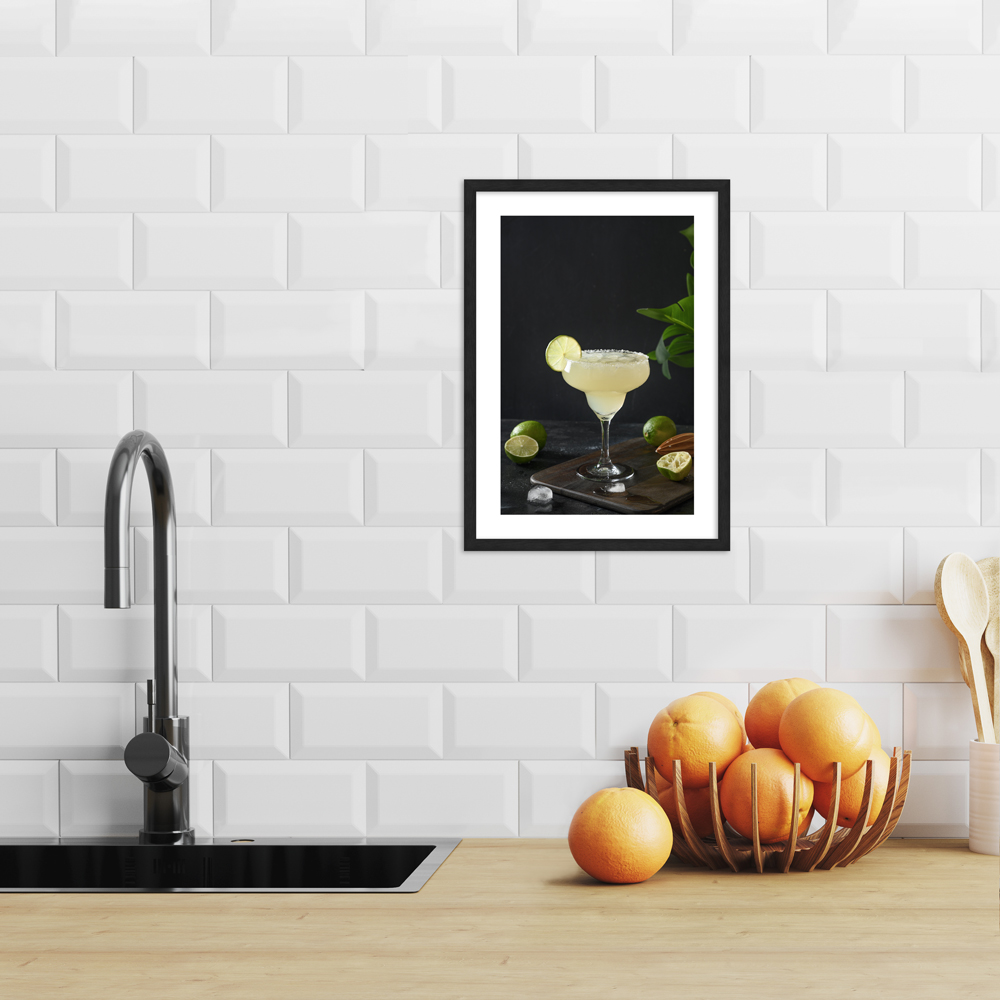 "Lime dream" Poster in moderner Küche