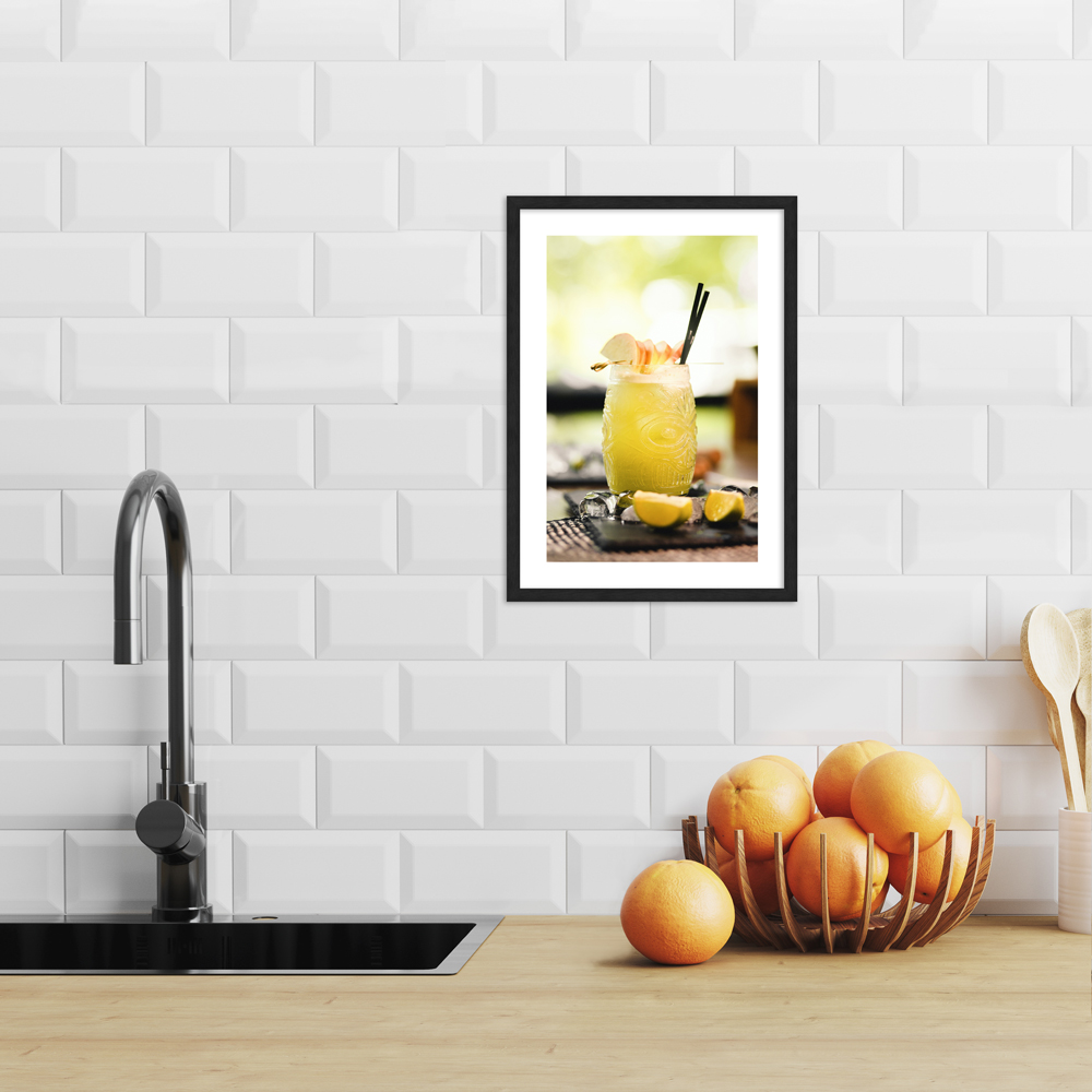 "Sommerliebling" Poster in moderner Küche
