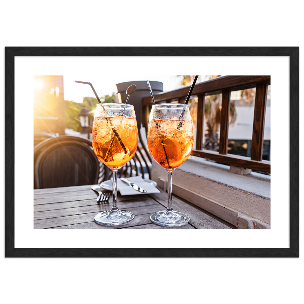 Cocktailbar | Poster mit Aluminiumrahmen