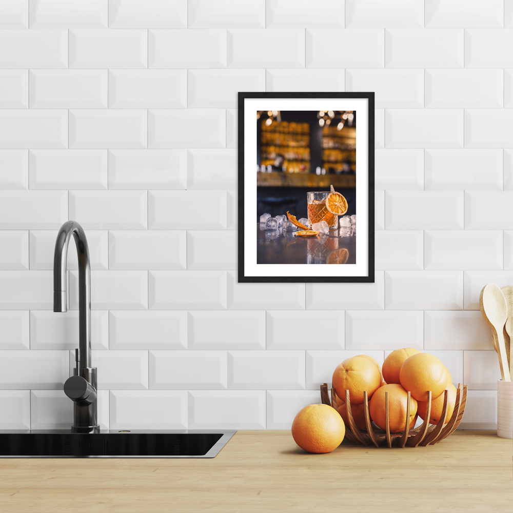 "Ice citrus" Poster in moderner Küche
