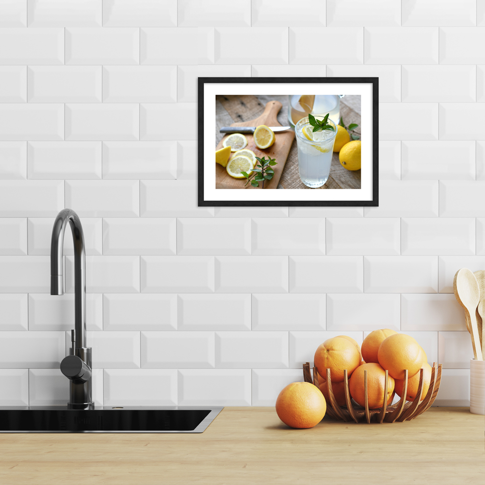 "Sommerlaune" Poster in moderner Küche