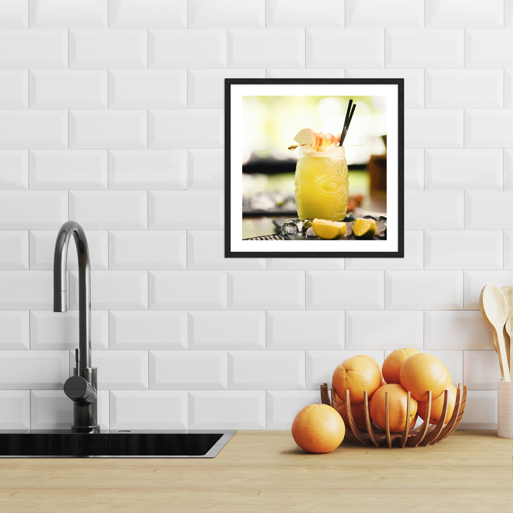 "Sommerliebling" 30x30 cm Poster in moderner Küche
