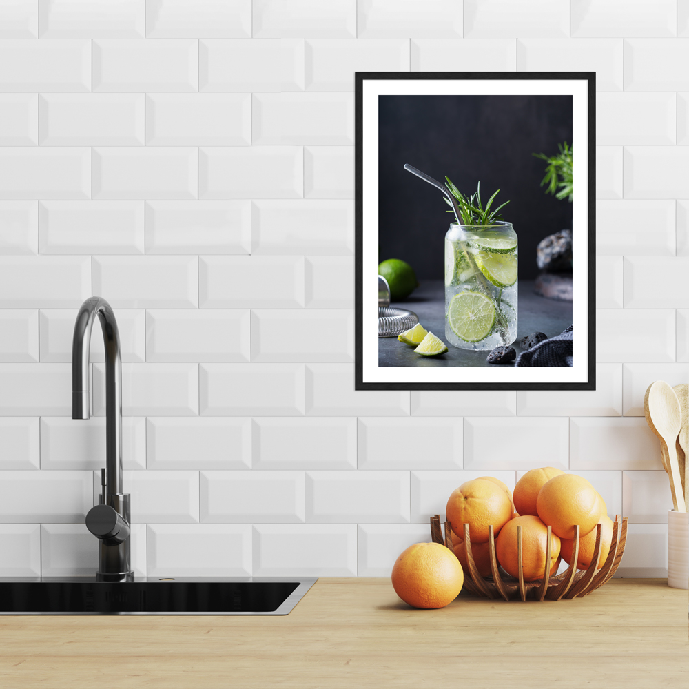 "Rosemary summer" 30x40 cm Poster in moderner Küche