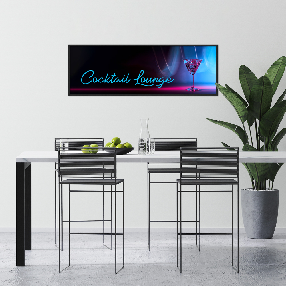 "Cocktail Lounge" 90x115 cm Poster in moderner Küche