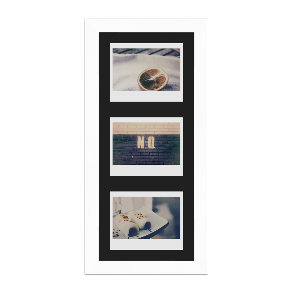 Rahmenbild für 3 Instax Wide, Bilderrahmen H960 Weiß