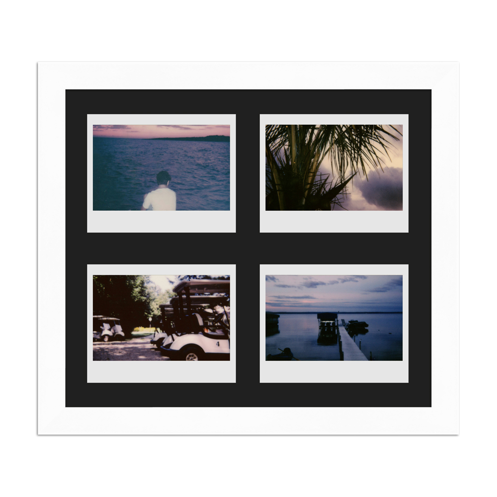 Rahmenbild für 4 Instax Wide, Bilderrahmen H960 Weiß
