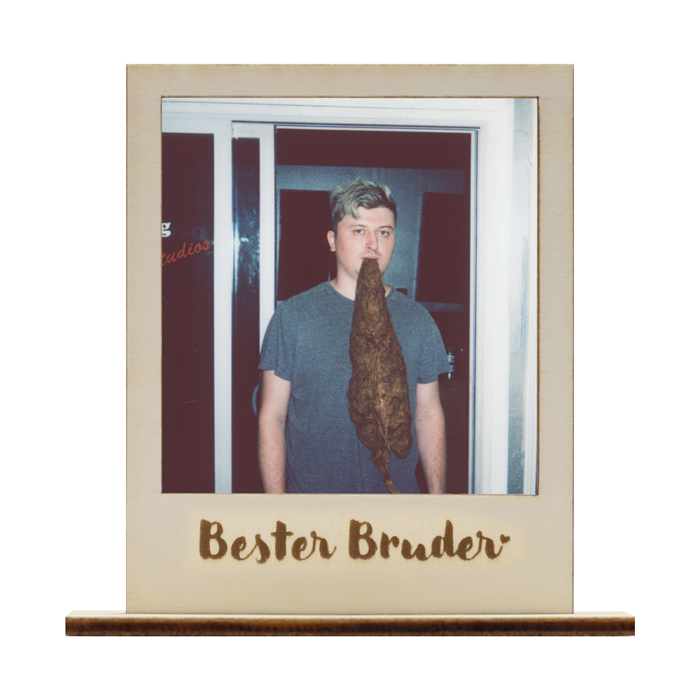 Bilderrahmen für Polaroids mit Schriftzug Bester Bruder