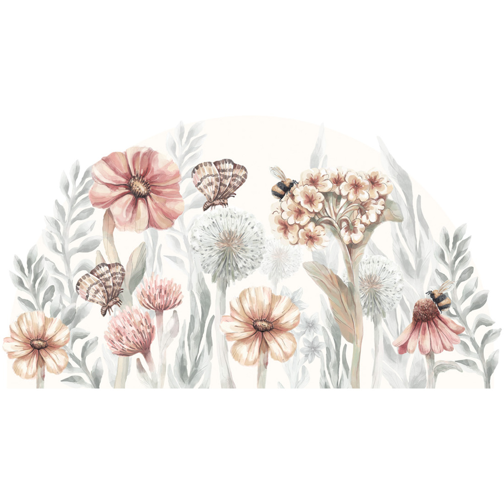 Wandtattoo verschiedener Wildblumen