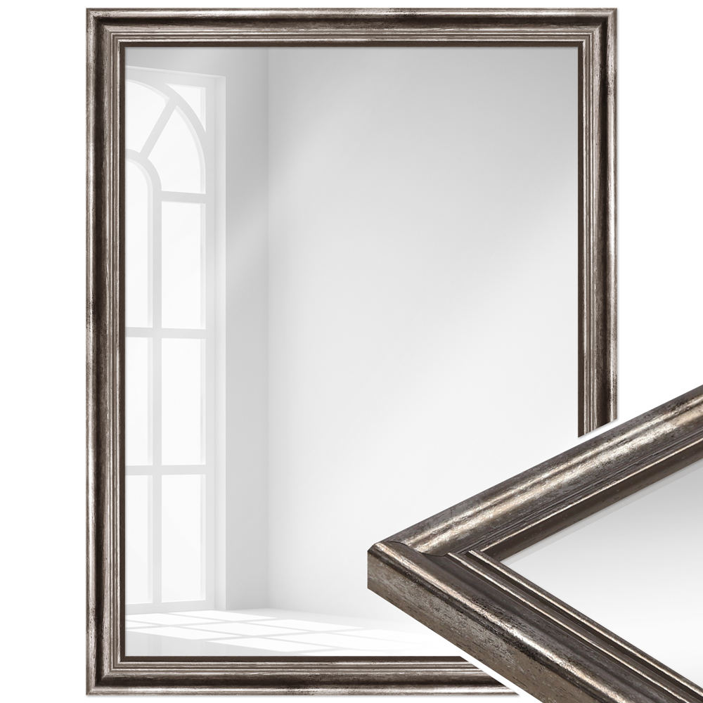 Mende Frames Wandspiegel H400 Silber 20 x 28 cm aus Holz Made in Germany