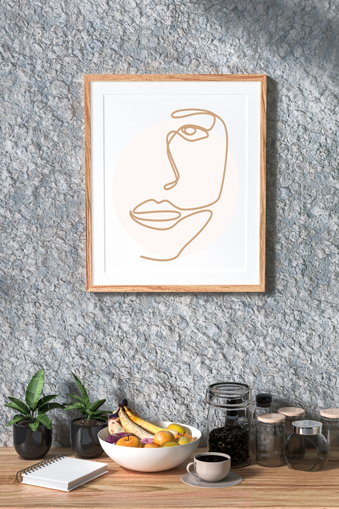 3D Motiv im Bilderrahmen Bilderrahmen mit einem 3D Artwork als Motiv