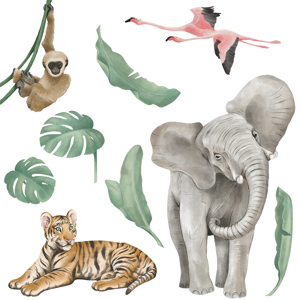 Wandtattoos von Safari-Tieren
