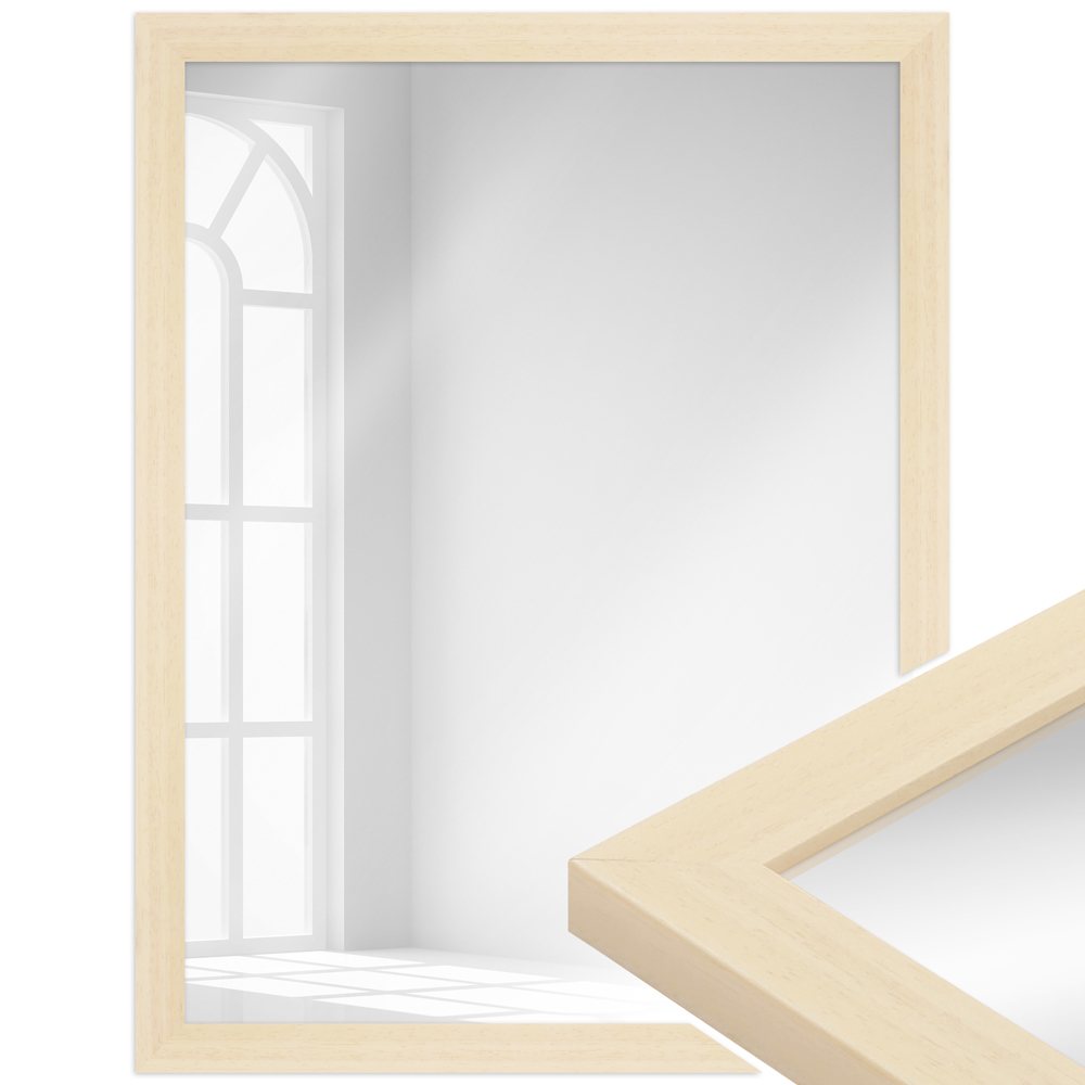 Mende Frames Wandspiegel H430 Natur 30 x 45 cm aus Holz Made in Germany